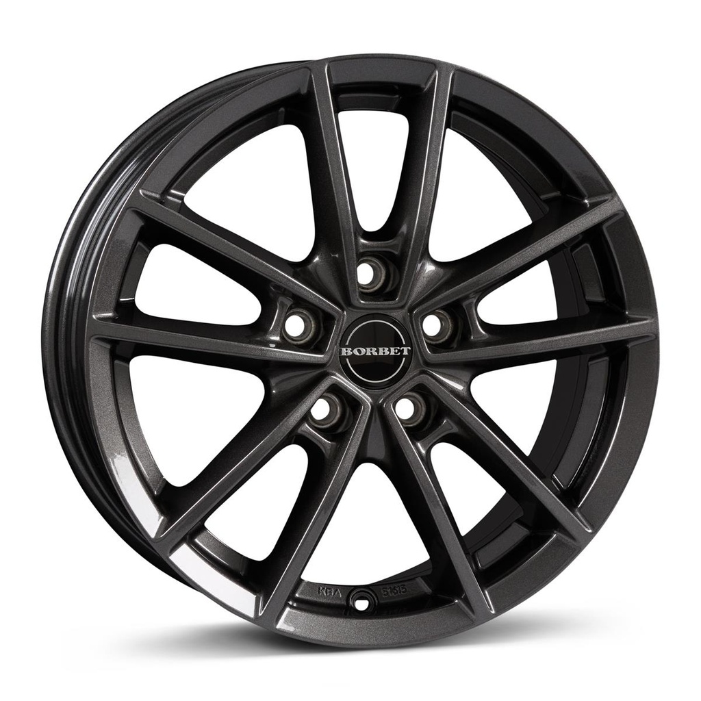 BORBET W MIST ANTRACITE GLOSS 6.5x16 5/108 ET40 CB72.5