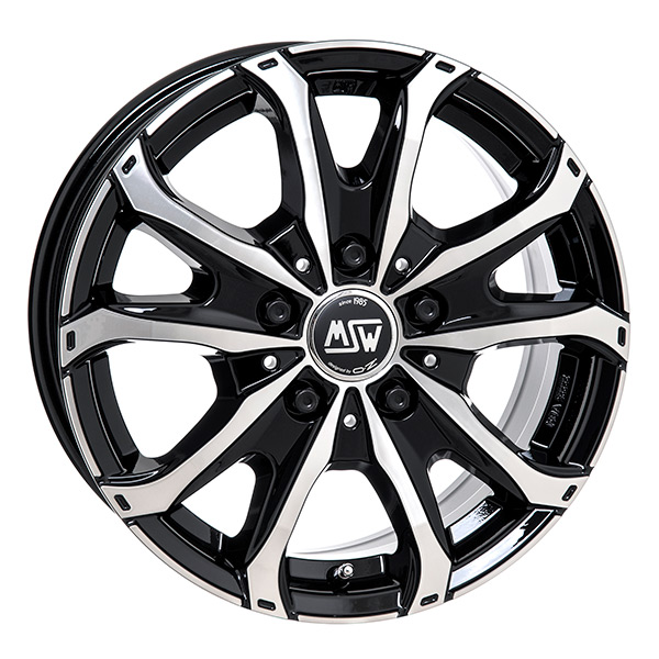 MSW 48 VAN BLK/POL | 7X17 5-114,3 E45 C66,1 60 7x17 5/114.3 ET45 CB66.1