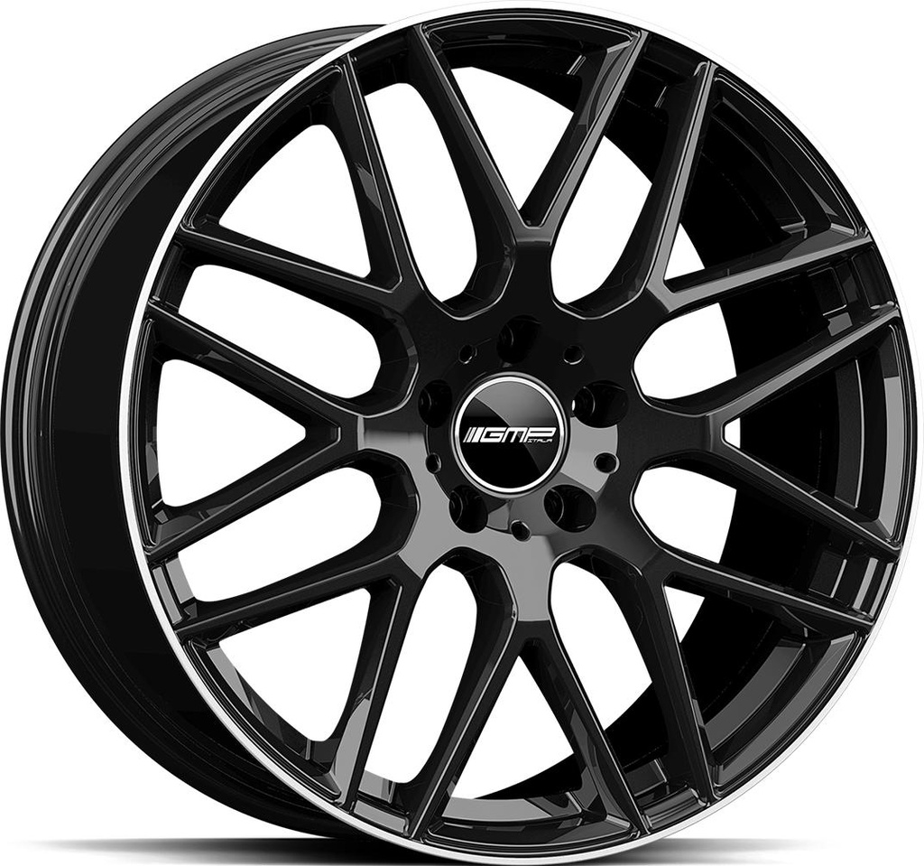 GMP BERGHEM BLACK DIAM LIP 10x22 5/130 ET35 CB84.1