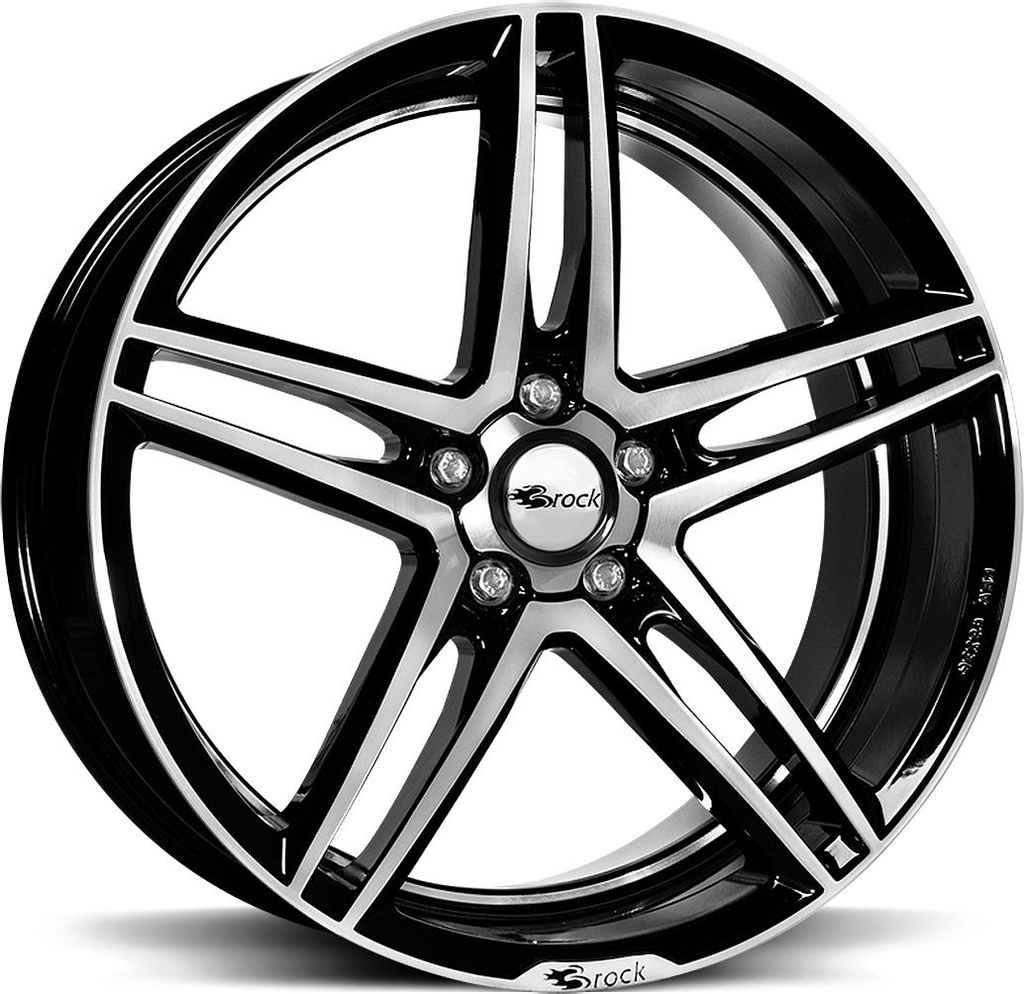 BROCK B33 BLACK FULL POL 8x18 5/100 ET38 CB63.4