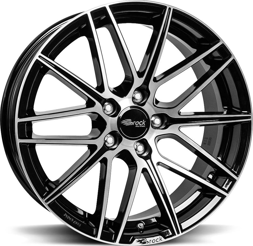 BROCK B34 BLACK FULL POL 8x18 5/120 ET34 CB72.6