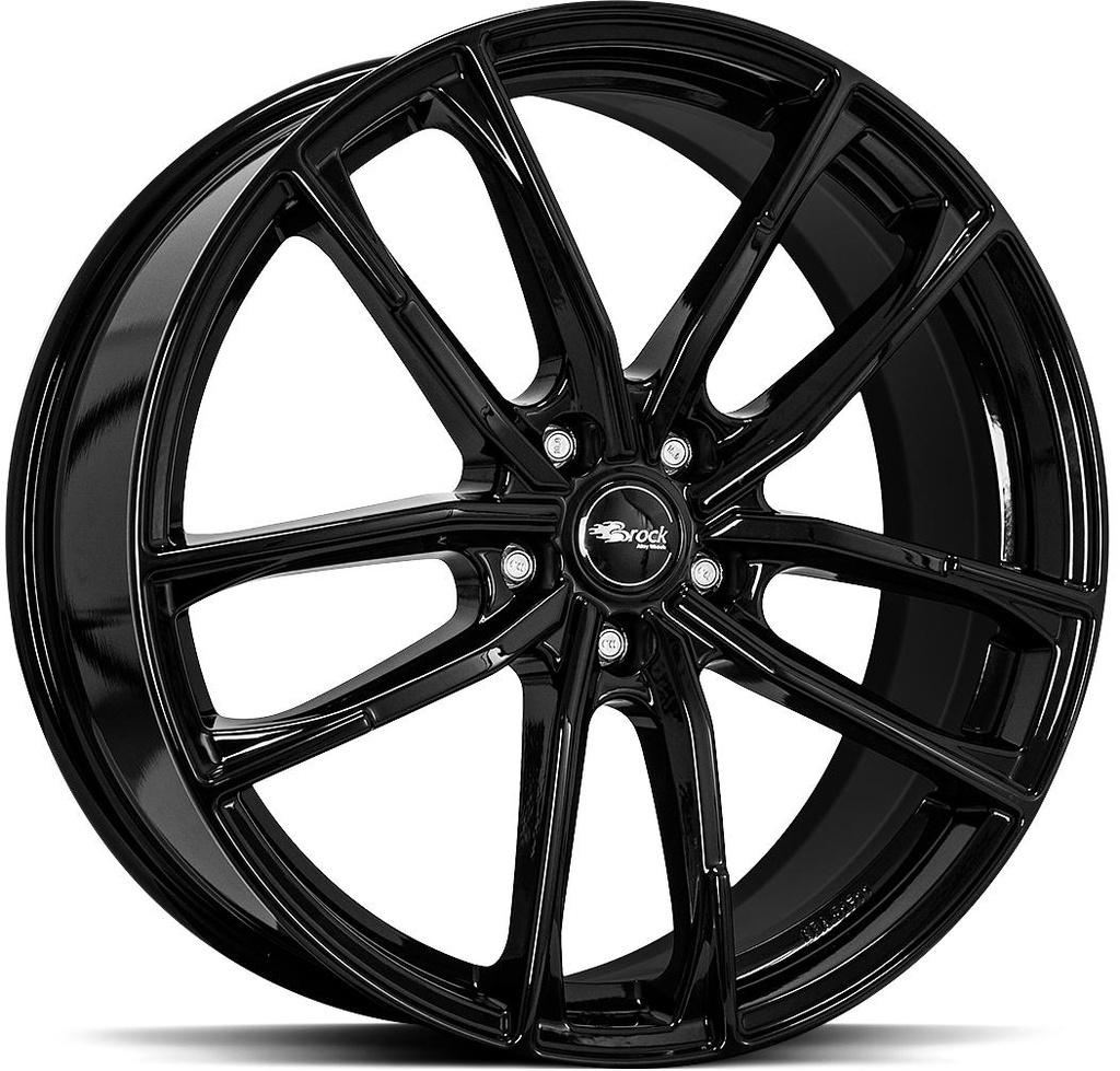 BROCK B38 SHINY BLACK 8x19 5/120 ET34 CB72.6