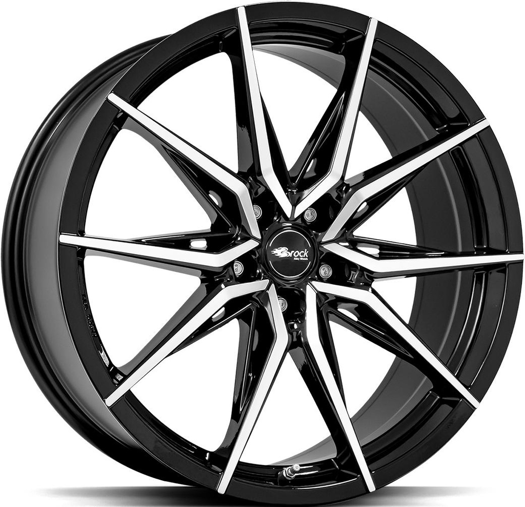 BROCK B42 BLACK FULL POL 8x18 5/112 ET30 CB66.6