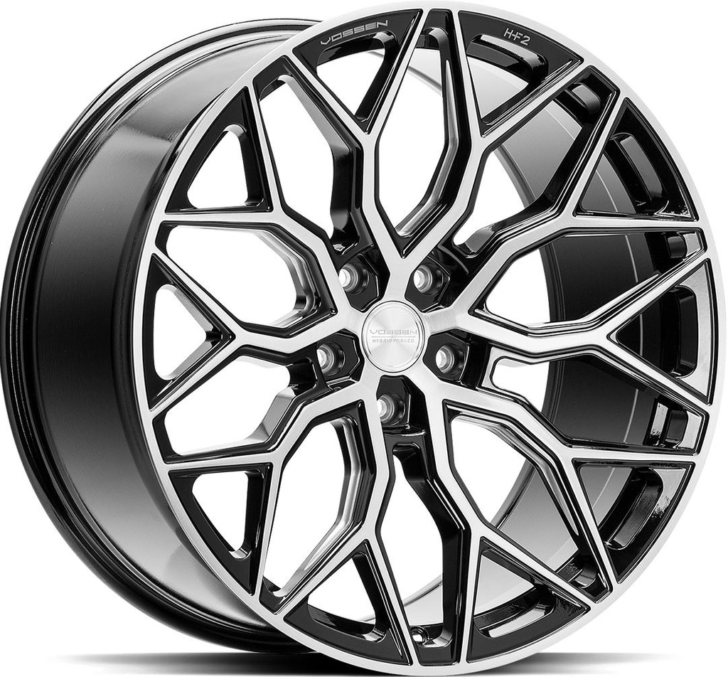 VOSSEN HF2 BRUSH GLOSS BLACK 10.5x20 5/114.3 ET45 CB73.1