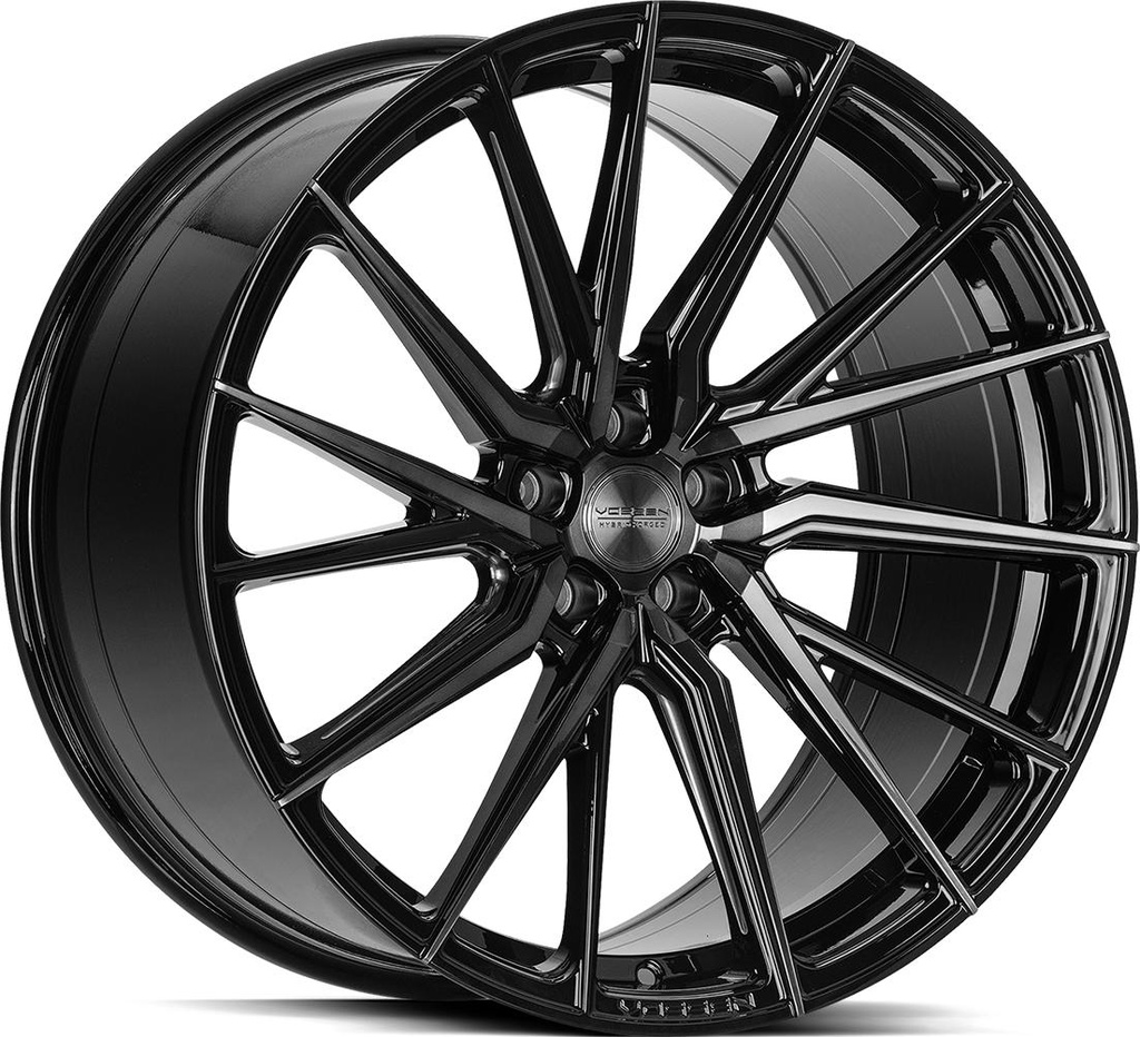 VOSSEN HF4T DOUBLE TINTED GLOSS BLACK 9x21 5/112 ET32 CB66.6