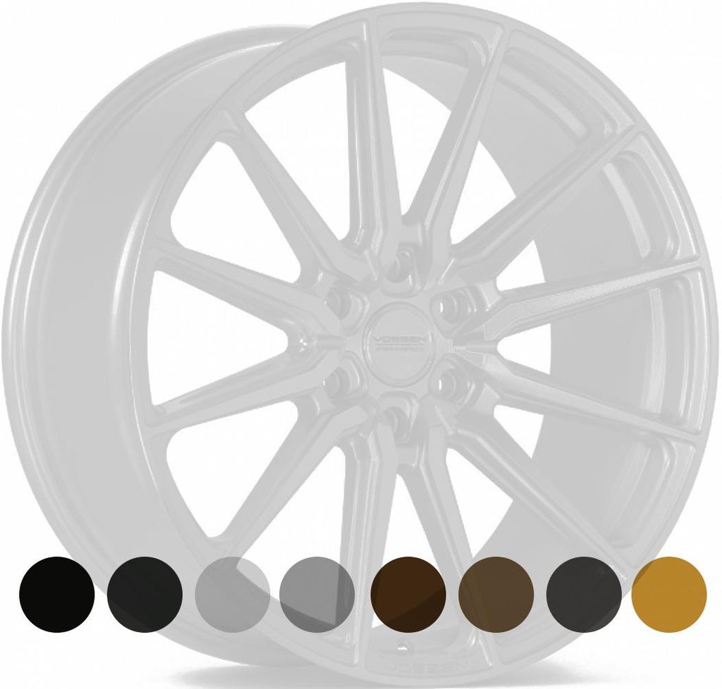 VOSSEN HF6.1 GLOSS BLACK 9.5x22 6/135 ET20 CB87.1