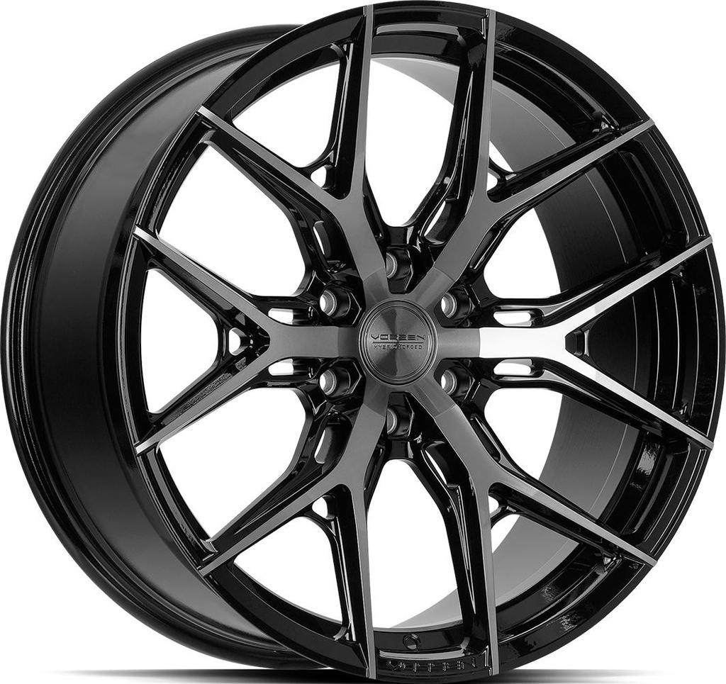 VOSSEN HF6.4 TINTED GLOSS BLACK 12x22 6/135 ET-44 CB87.1