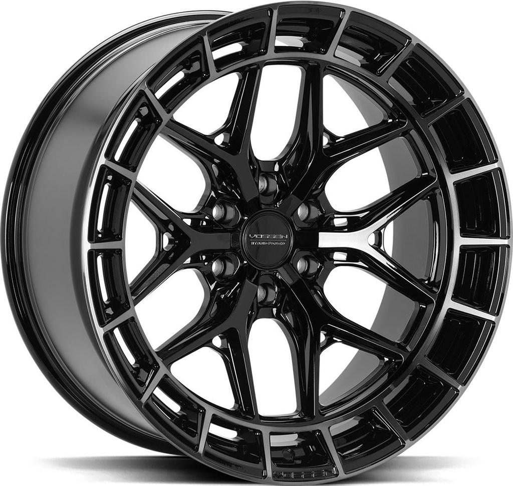 VOSSEN HFX1 TINTED GLOSS BLACK 9x17 6/135 ET0 CB87.1