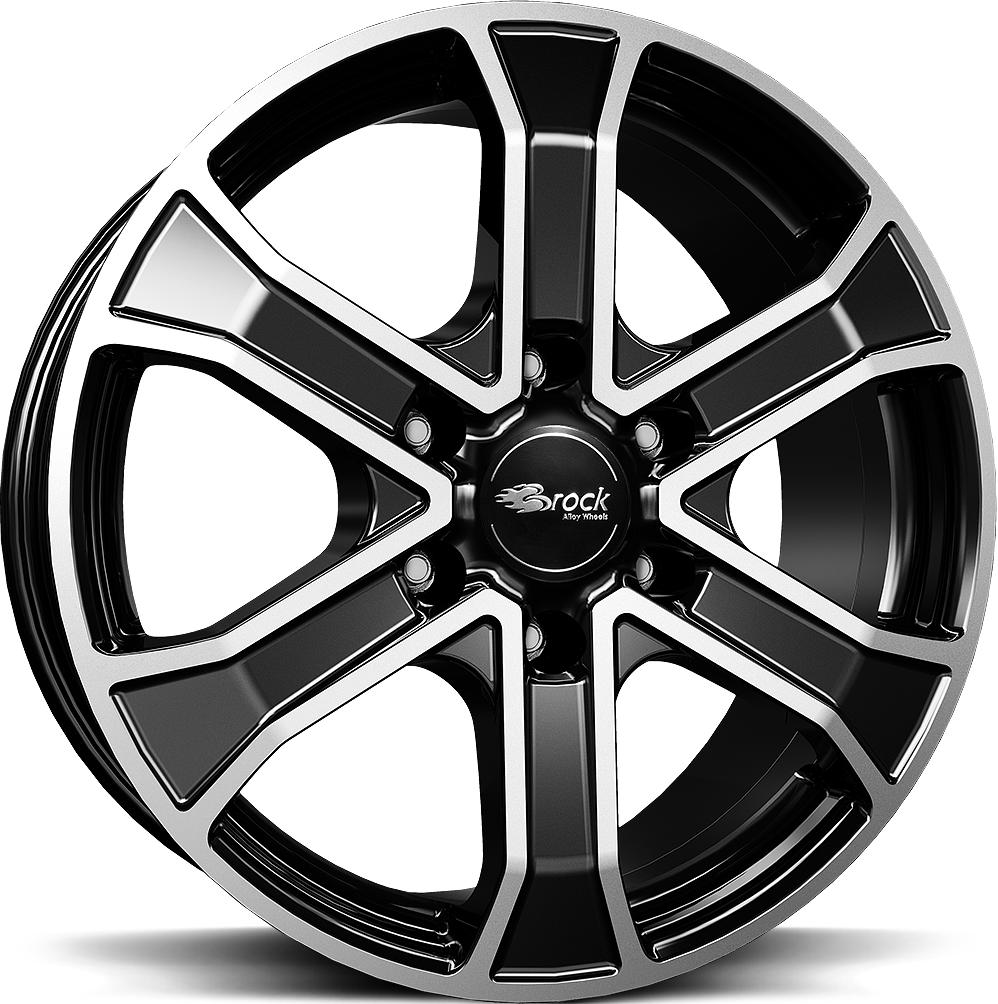 BROCK RC31 BLACK FULL POL 7x17 6/139.7 ET55 CB93.1