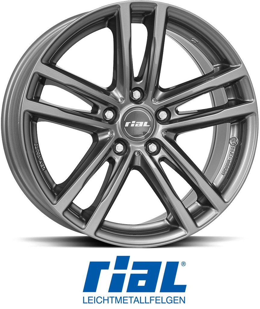RIAL X10 METAL GREY 7x18 5/112 ET45 CB57.1