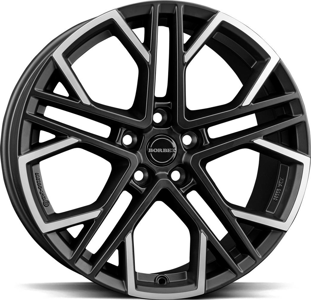BORBET XV BLACK POL MATT 8.5x19 5/114.3 ET35 CB72.5