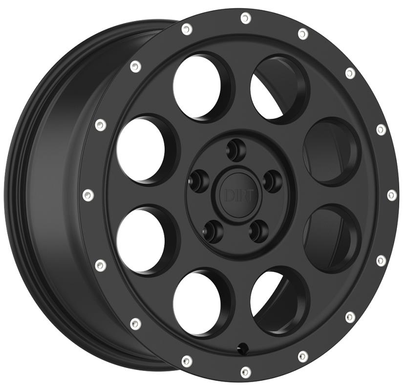 STATUSFÄLGAR D214 FLATBLACK MILLED RIVETS 8x18 6/120 ET45 CB74.6