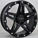 STATUSFÄLGAR D66 FLATBLACK. 9x17 6/139.7 ET25 CB106.1