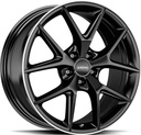 RONAL R75 JET BLACK MATT RIM LIP CUT 8x18 5/112 ET32.6 CB66.5